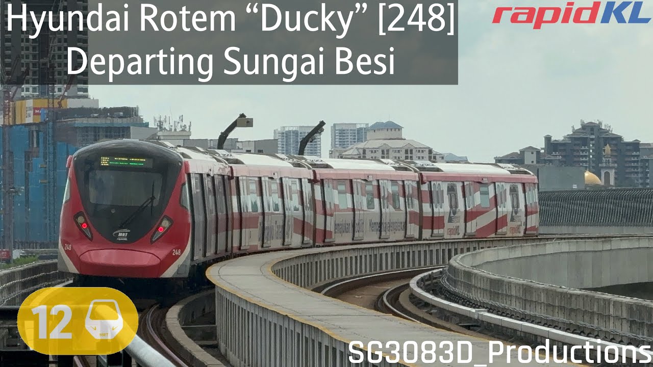 [RapidKL][Jalur Gemilang Wrap] Hyundai Rotem "Ducky" [48] - Departing ...