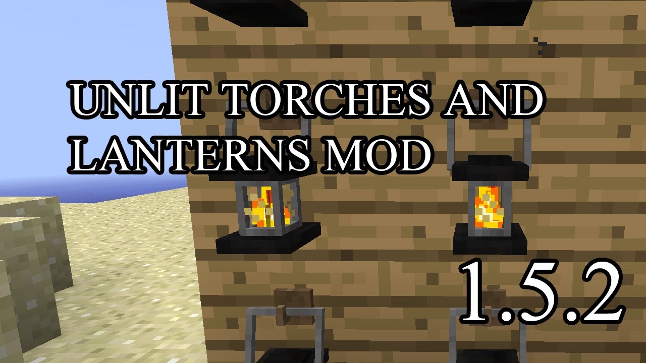 Minecraft Mod 1 5 2 Antorchas Apagadas Y Linternas Youtube