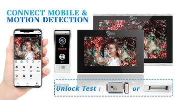 The latest 7-inch/10-inch touch screen connected to mobile phone tuya APP for unlocking
