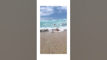 People Getting Cooked By The Waves 🌊