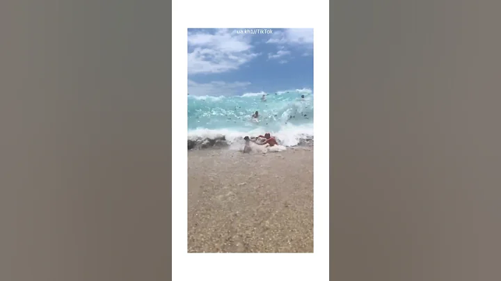 People Getting Cooked By The Waves 🌊