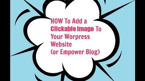how to add a sidebar clickable image to wordpress website