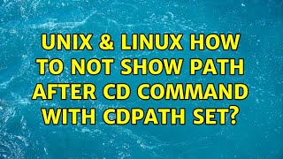 Unix & Linux: How to not show path after cd command with CDPATH set