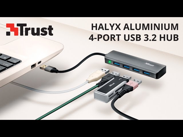 Halyx Aluminium 4-Port USB 3.2 Hub 