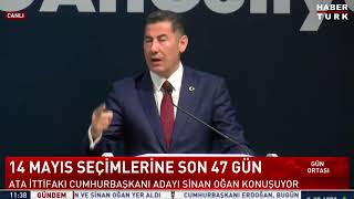 #CANLI - Ata İttifakı Cumhurbaşkanı adayı Sinan Oğan konuşuyor