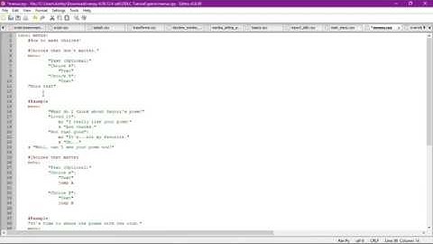 Choices and Menus in DDLC Modding