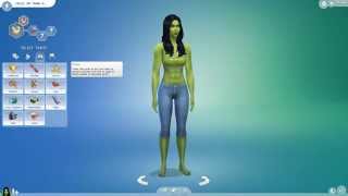 The Sims 4 Create A Sim Demo Female - She Hulk