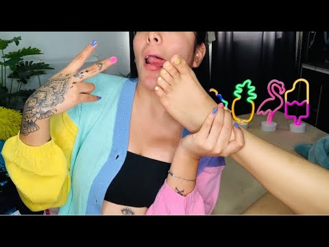 🥵💦ASMR 🔥T0CAND0 LAS PATAS DE MI HERMAN4 YEYA 💦🥵 - YouTube