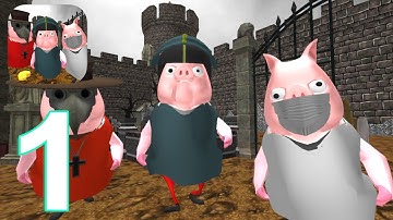 Piggy Doctor Neighbor Escape Gameplay Walkthrough Part 1 Level 1-2 (IOS/Android)