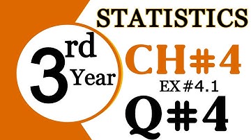 b.com part 1 business statistics || chapter 4 exercise 4.1 Question 4