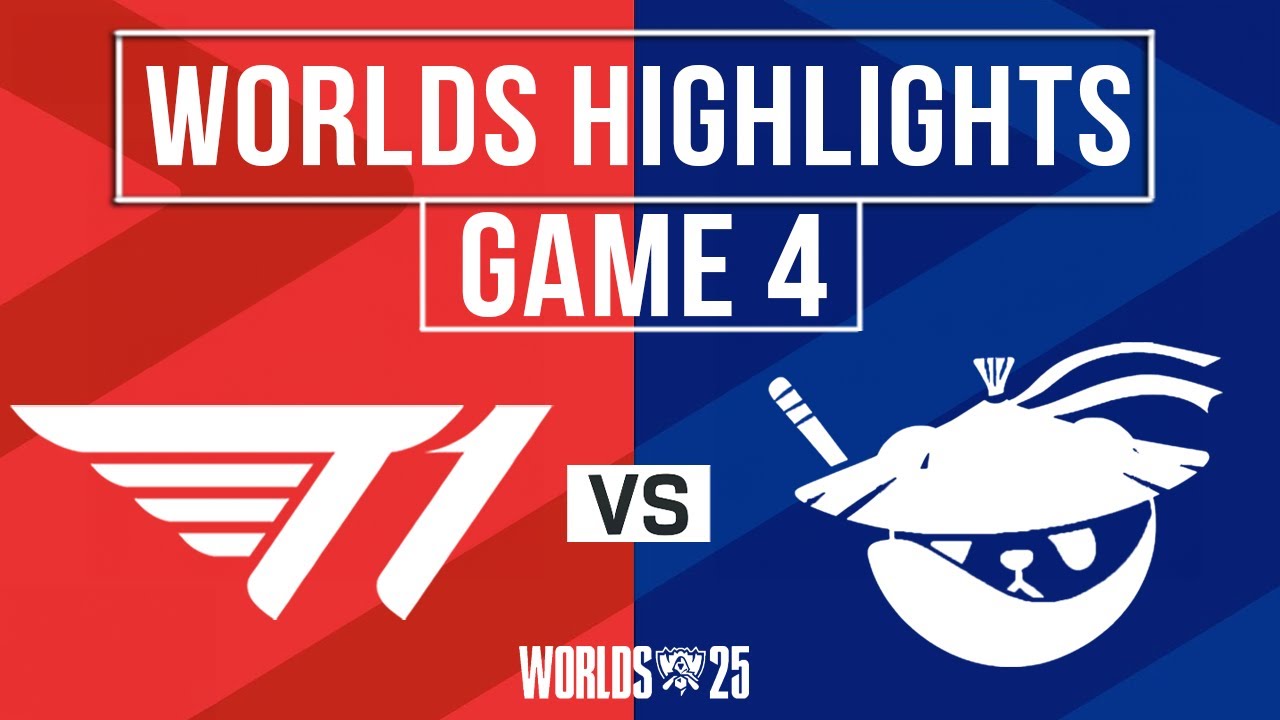 Лучшие моменты матча T1 против AL, игра 4 | Четвертьфиналы чемпионата мира 2025 | T1 против Anyon...