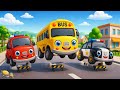Wheels on the bus go round and round song | nursery rhymes for babies | Play wheels on the bus poem