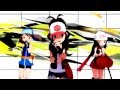 Pokemon MMD Touko Hikari Haruka HD 1080p Dream Fighter 