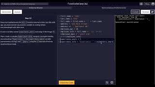 FreeCodeCamp - Python Project  - Step 12 of 18 - Employee Profile Generator