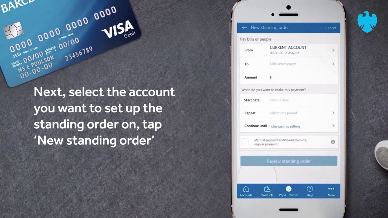The Barclays app How to manage standing orders YouTube