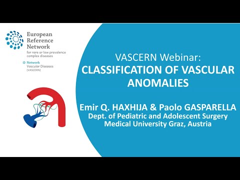 VASCERN Webinar: Classification of vascular anomalies