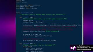 Twitch Replay - Making Alien Invasion with Python - Part 3