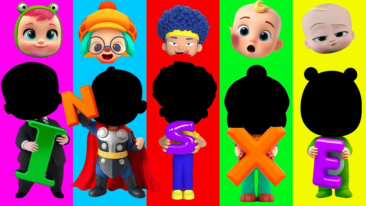 Wrong eyes👀 NEW EPISODES/ Boss Baby 🆚 D Billions 🆚 Pinkfong -  DAME TU COSITA  Puzzle Wrong Heads