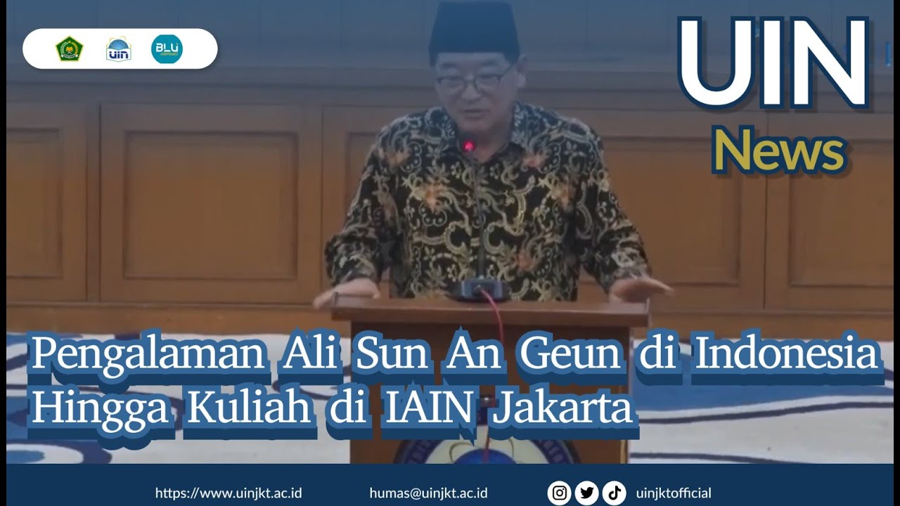 Pengalaman Ali Sun An Geun di Indonesia Hingga Kuliah di IAIN Jakarta ...