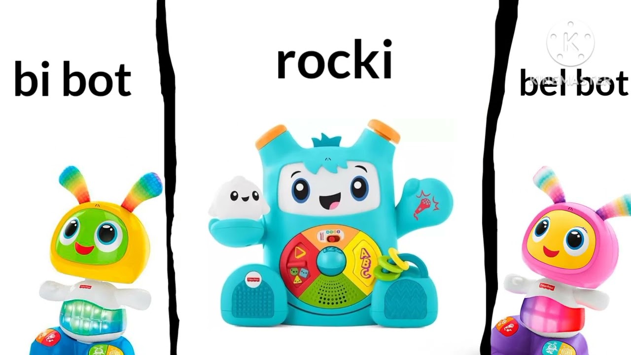 Fisher price que son juguetes bi bot bel bot rocki