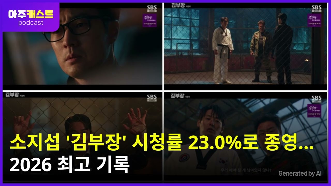 소지섭 김부장 시청률 23.0%로 종영…2026 최고 기록