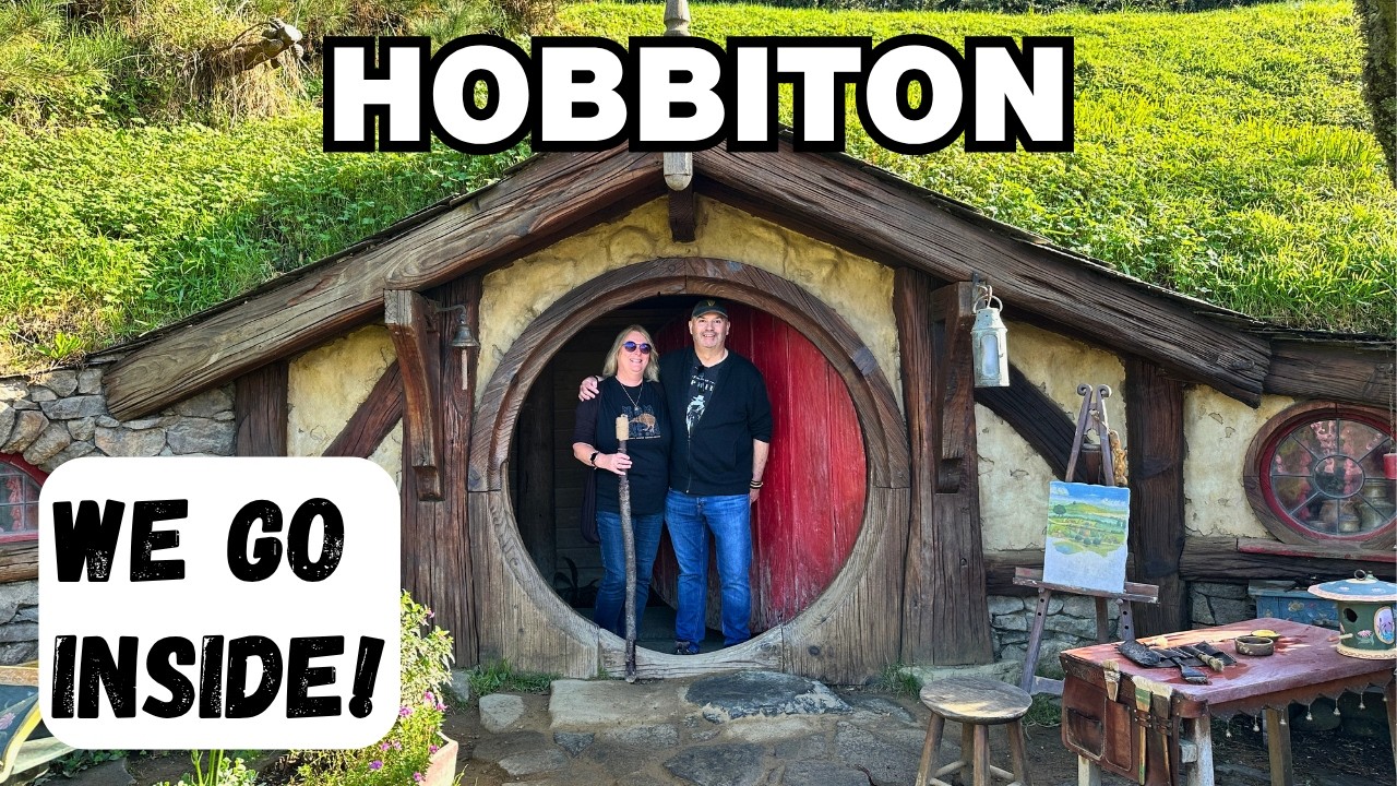 Inside the Hobbit Holes! FULL Hobbiton Set Tour in New Zealand