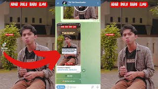 Cara Download Video TikTok di Telegram Tanpa Watermark