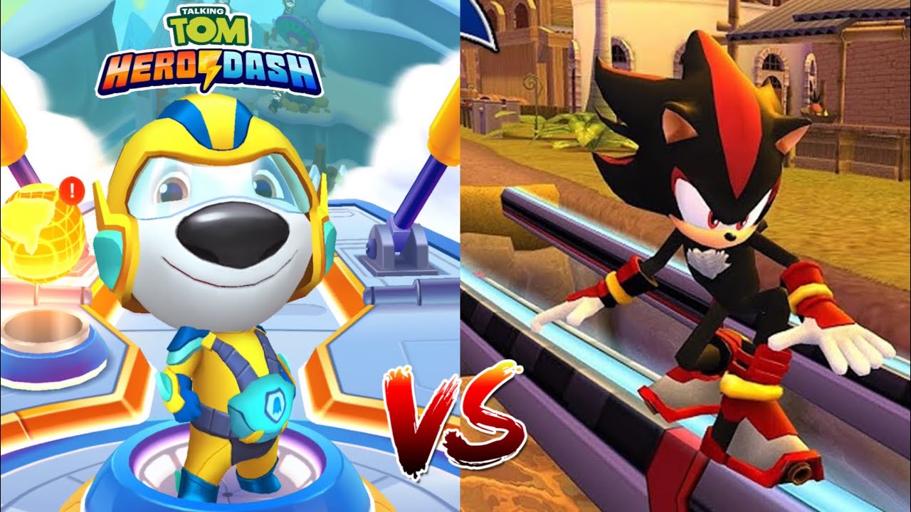 Talking Tom Gold Run VS Sonic Dash 2: Sonic Boom Соревнование Супер ...