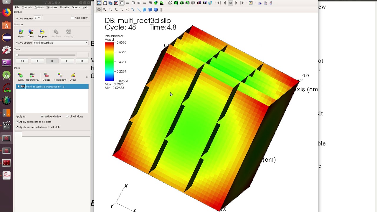 VisIt Tutorial 4: Working with files, and time sliders to visualize a ...