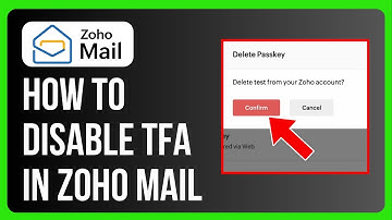 How to Disable TFA Two Factor Authentication in Zoho Mail