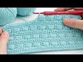 Easy Crochet Brick Stitch 🧶 Beautiful Textured Crochet Pattern Tutorial