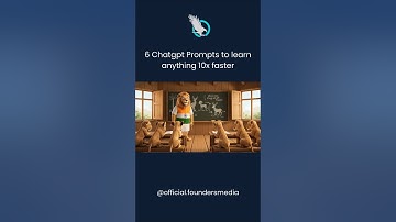 6 Chatgpt Prompts to learn anything 10x faster #shorts #aiprompts