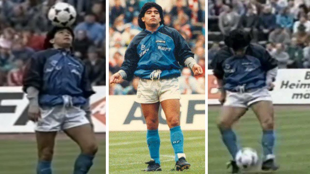 MARADONA: ECHAUFFEMENT MYTHIQUE OU RIDICULE AVEC LE NAPOLI