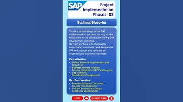 SAP BluePrint in Implementation Phase | SAP FICO, MM, SD | #sap #sapimplementation