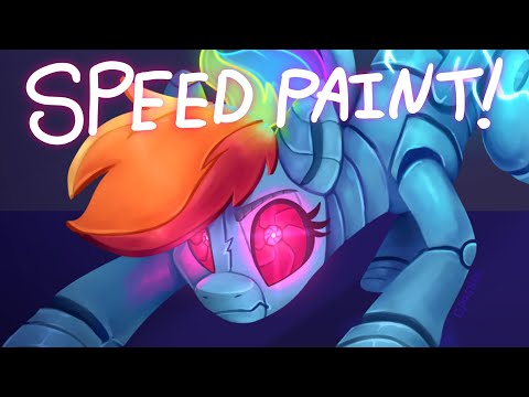 Robot Rainbowdash ~ Speedpaint