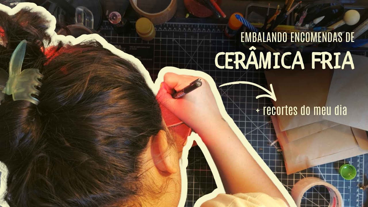 CERÂMICA FRIA | Embalando encomenda e mini vlog