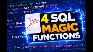 🔥4 Powerful SQL User Defined Functions Every SQL Developer Must Know. #Excel #VBA and #SQL Content