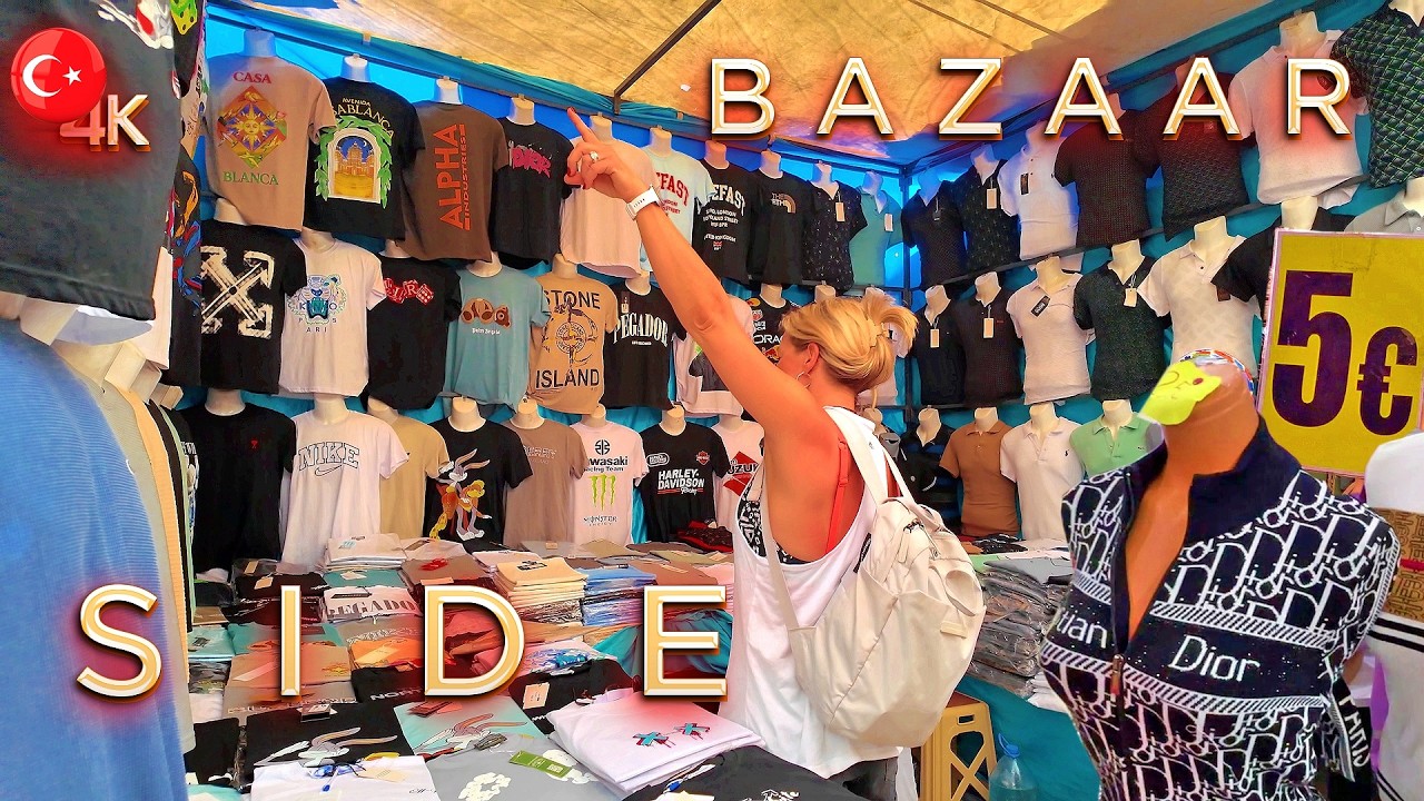 SIDE SATURDAYS BAZAAR 📍 REPLICA Market ANTALYA TÜRKIYE #turkey #side #antalya #bazaar