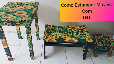 Como colar madeira em TNT?