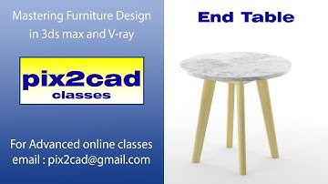 3ds max Furniture Design Course - 101 End Table