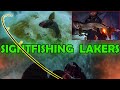 Sight fishing lake trout through the ice  round two redemption