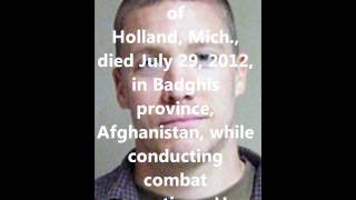 Tribute To Our Fallen Soldiers - US Marine Gunnery Sgt. Daniel J. Price, 27, of Holland, Mich.