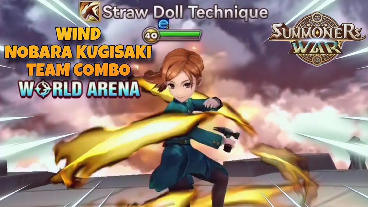 Wind Nobara Kugisaki Team Combo in World Arena - Summoners War
