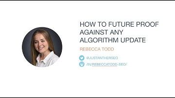 SEO Tips - How To Future Proof For Algorithm Updates