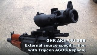 GHK AKS-74UにACOGスコープを付けて撃ってみた screenshot 5