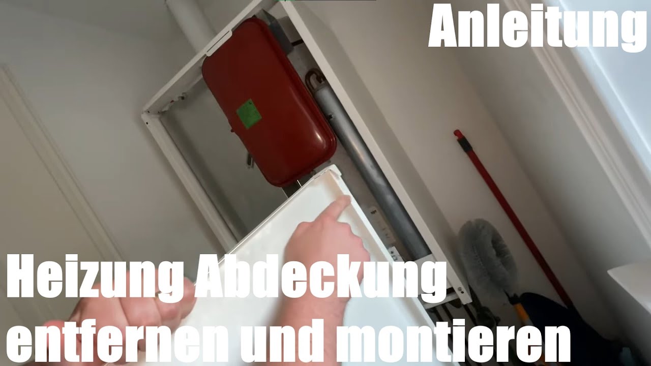 Heizung Abdeckung (Blende, Cover) entfernen und montieren - Brötje