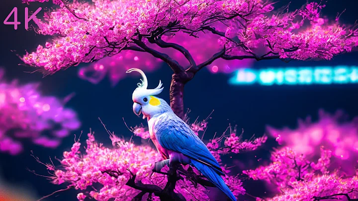 Macaw Parrots 4K - Relaxing Music With Colorful Birds In The Rainforest