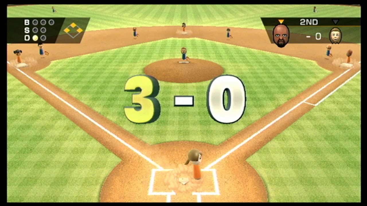 Wii Sports Baseball Matt vs Abby YouTube