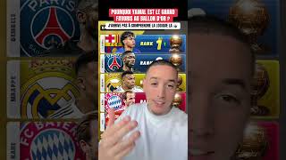 J’arrive pas à comprendre le classement 🤷♂️😅 #ballondor #yamal #footballtiktok #pourtoi #Shorts