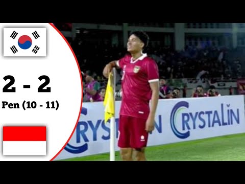 Korea Selatan U-23 vs Indonesia U-23 2 - 2 (10 - 11) | Hasil Perempat Final Piala Asia U-23 2024